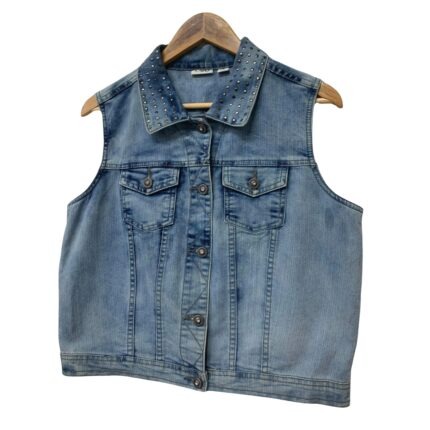 Denim y2k waistcoat Vest