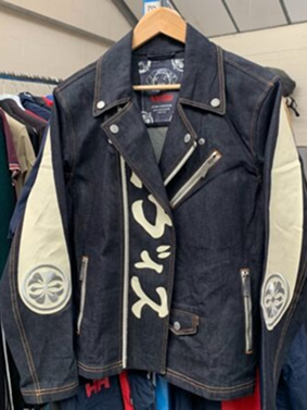 EVISU Denim Biker Jacket