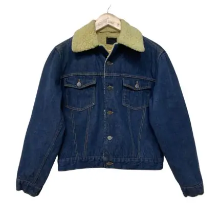 Denim sherpa jacket