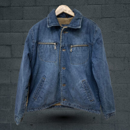 Men's Denim Sherpa Jacket